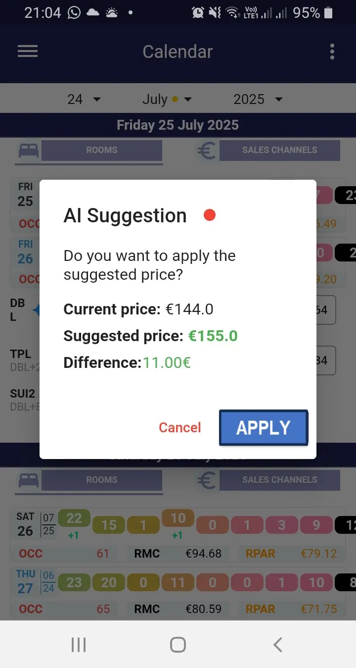 Pic 9 - APP Calendar 2 AI recommendations